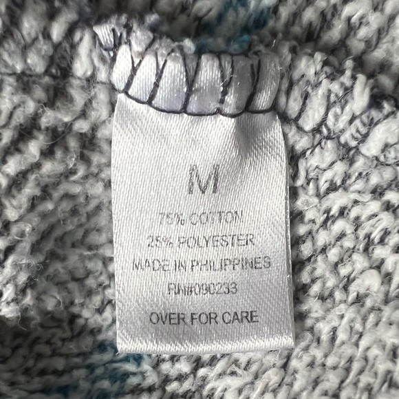 Pacsun Nollie M Blue Gray Striped Pullover Sweatshirt Sweater Women's Medium Y2K - Picture 4 of 9